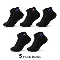 5/10/20 Pairs Men Ankle Socks Cotton Brand Classic Fashion Black White Socks Breathable Mesh Athletic Sports Socks for Summer Quick Pick Grocers