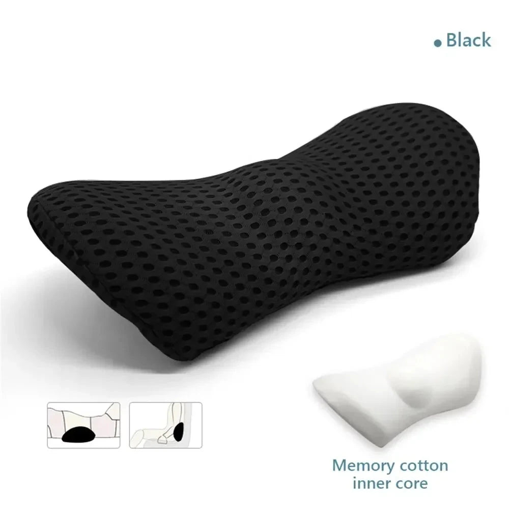 Breathable Memory Cushion Interior Accessories Bed Sleeping Pillow Car Seat Waist Pillow Lumbar Support Pillow Foam Car Cushion Econic Blanks