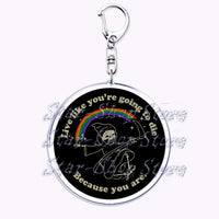 Cute Lgbt Halloween Keychain for Accessories Bag Gay Pride Lgbtq Spooky Ghost Lesbian Keyring Jewelry Rainbow Fans Friends Gifts Quick Pick Grocers