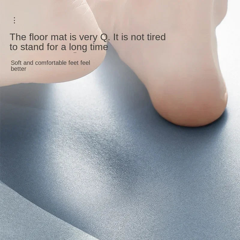 Kitchen Absorbent Mat Non-Skid Waterproof Wipeable Comfort Standing Kitchen Rugs and Mats Wipeable Wash Free Long Strip Carpet Quick Pick Grocers