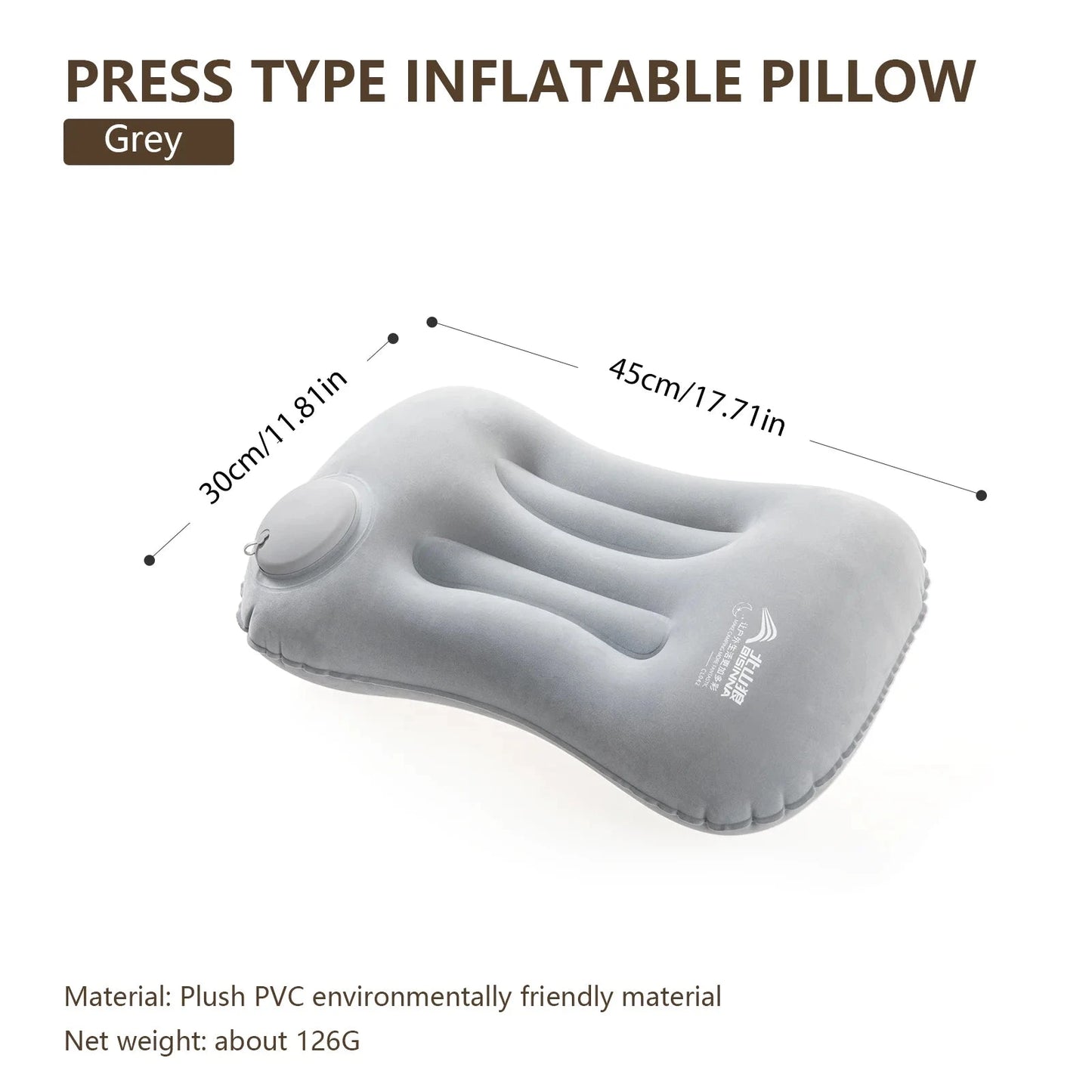BISINNA Camping Inflatable Pillow Portable Ultralight Travel Hiking Air Sleeping Pillow for Neck and Lumbar Support Econic Blanks