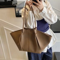 Branded Designer Shoulder Tote Bags For Women Soft PU Leather 2-IN-1 Big Capacity Shopper Tote Set 2025 Luxury Designer Handbags Quick Pick Grocers