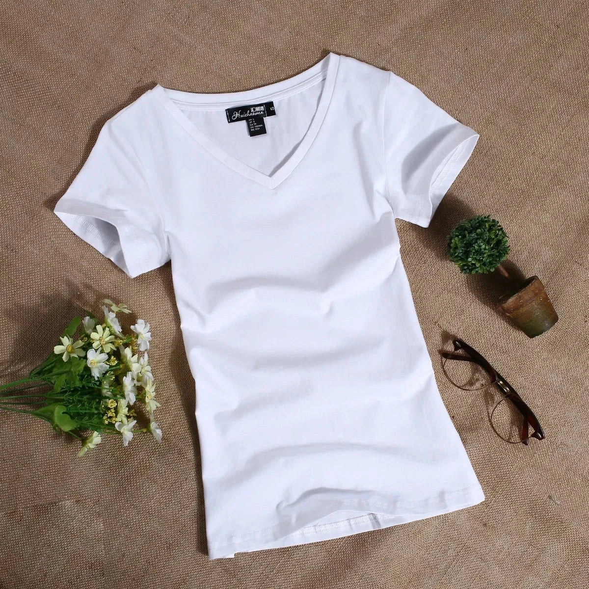 MRMT 2026 Women's T Shirt Casual Women Short Sleeved Slim Solid Color Simple Pure Tees Womens T-Shirt For Female Women T shirts Quick Pick Grocers