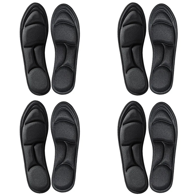 1/2/4/16Pairs 5D Massage Memory Foam Insoles For Shoes Sole Breathable Cushion Sport Running Insoles For Feet Orthopedic Insoles Quick Pick Grocers