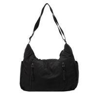 Trendy Women's Soft Cloth Shoulder Bag Solid Color Student 2026 Spring Y2k Casual Style Big Handbags Crossbody Bags for Women Quick Pick Grocers