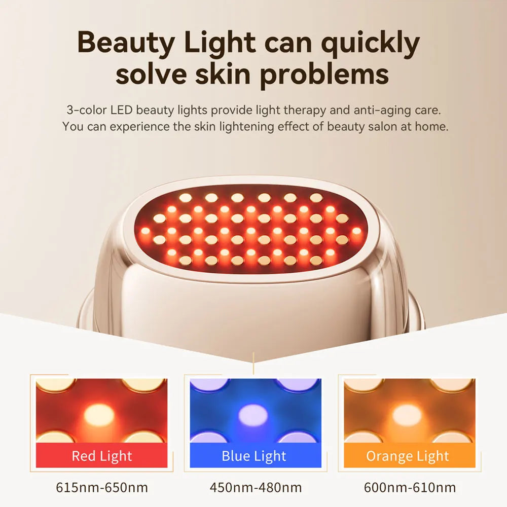 ANLAN Multi-Polar RF Beauty Device EMS Facial Lifting Skin Tightening Anti-Aging Wrinkle 3 Color Light Skincare Massage 24K Gold Quick Pick Grocers