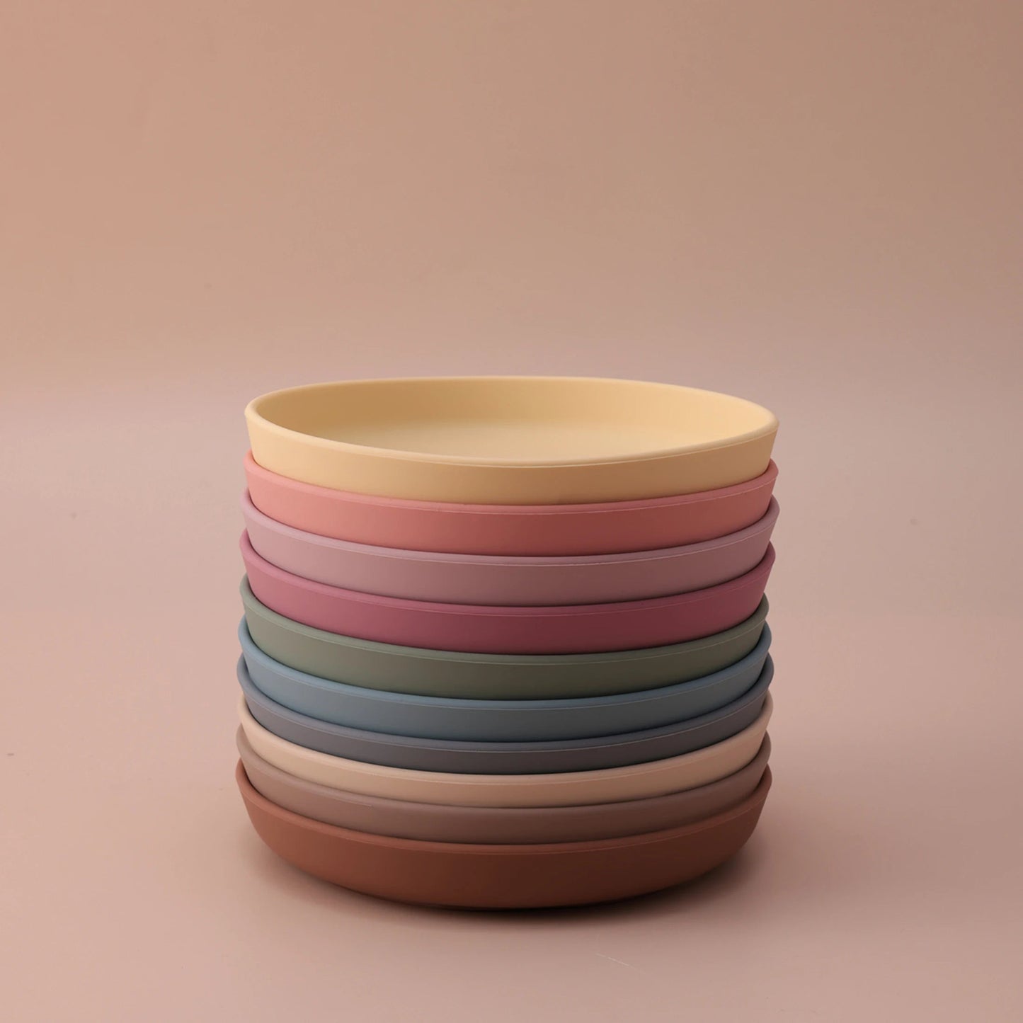 Color Kids 1PCS Food Grade Silicone Baby Plate Anti-Slip Sucker Dishes Toddler Feeding Bowl BPA Free Newborn Accessories Purest Peak