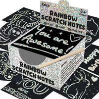 Dazzling Scratch Painting Parent Child Interactive Toys Note Cards Handmade Painting Econic Blanks
