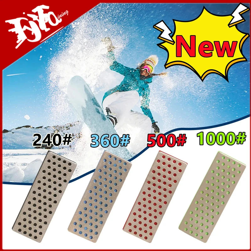 4 Style Diamond Sharpening Stone For Ski Edges Skiing Professional Knife Sharpener 240 360 500 1000 Grit Ski Accessories Outdoor Quick Pick Grocers