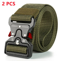 Genuine Tactical Belt Quick Release Outdoor Military Belt Soft Real Nylon Sports Accessories Men And Women Black Belt Quick Pick Grocers