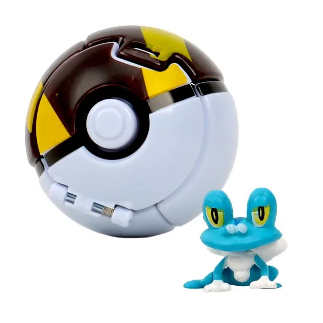 Pokemon Elf Ball Pokeball Anime Figure Cartoons Pikachu Charizard Piplup Kyogre Pocket Monster Pet Anime Action Model Toy Gifts Quick Pick Grocers
