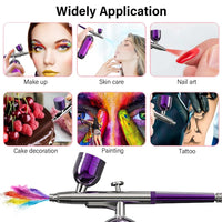 Airbrush Nail With Compressor Portable Air brush For Nails Art Paint Cake Crafts Portable Nails Spray AirBrush Compressor Kit Econic Blanks