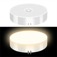 PIR Motion Sensor LED Night Light USB Rechargeable Night Lamp For Kitchen Cabinet Wardrobe Lamp Staircase Wireless Closet Light Quick Pick Grocers