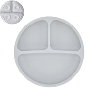 Silicone Baby Sucker Silicone Dining Plate Rice Spoon Set Cute Cartoon Children Dishes Smile Face Baby Tableware Retro Kid Bowl Purest Peak