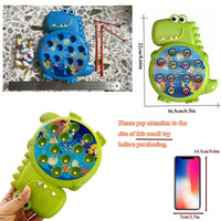 Dinosaur Simple Magnetic Fishing Toys Play Rod Game Toys for Children Baby Montessori with Rod Kids Educational No Rotating Gift Econic Blanks