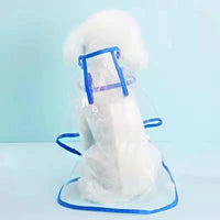 Pet Dog Puppy Transparent Rainwear Raincoat Pet Hooded Waterproof Jacket Clothes Soft PVC Small Dogs Raincoat Puppy Rain Poncho Econic Blanks