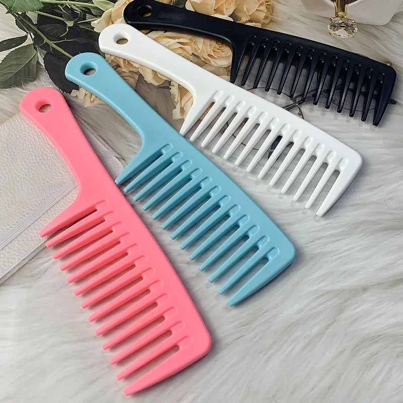 Hairdress Comb Heat Resistant Woman Wet Hook Curly Hair Brushes Pro Salon Dyeing Styling Tools Coarse Wide Spikes Tooth Quick Pick Grocers