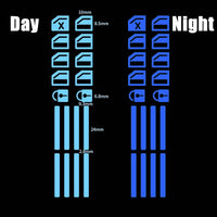 18 pcs/set Luminous Automobile Interior Stickers Universal Car Windows Control Panel Decals Auto Door Window Lift Button Sticker