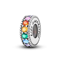 100% 925 Sterling Silver Rainbow Zircon Colorful Butterfly Dragon Shaped Silicone Stopper Charms Beads Fit DIY Bracelets Jewelry Econic Blanks