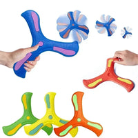 Children Outdoor Sport Flying Disc Soft EVA Touching Boomerang Return Dart Hand Throw Spinner Parent-Child Interactive Game Toys Econic Blanks