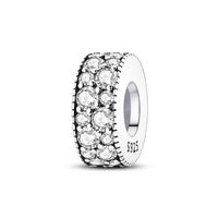 100% 925 Sterling Silver Rainbow Zircon Colorful Butterfly Dragon Shaped Silicone Stopper Charms Beads Fit DIY Bracelets Jewelry Econic Blanks