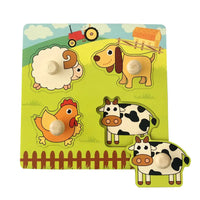 Baby Wooden Puzzles Montessori Toys 1 2 3 Years Toddler Toys Hand Grab Board Alphabet Number Cognition Learning Educational Toys Quick Pick Grocers