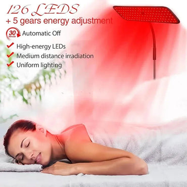 660nm 850nm Near Infrared Light Panel Red Light Lamp With Timer Face and Body Home Use Relief Pain Device with Adjustable Stand Quick Pick Grocers