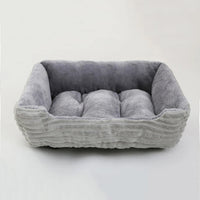Bed for Dog Cat Pet Square Plush Kennel Medium Small Dog Sofa Bed Cushion Pet Calming Dog Bed House Pet Supplies Winter Quick Pick Grocers