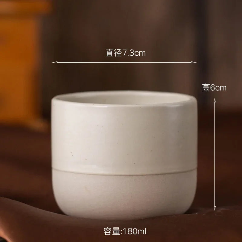 100ml 180ml 230ml Coffee Mug Vintage Ceramics Tea Cup Japanese-style Cafes Drinkware Stoneware Espresso for Restaurants Hotels Quick Pick Grocers