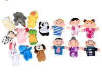 Hand Finger Puppets Plush Set – Animal Cartoon Toys for Kids Econic Blanks