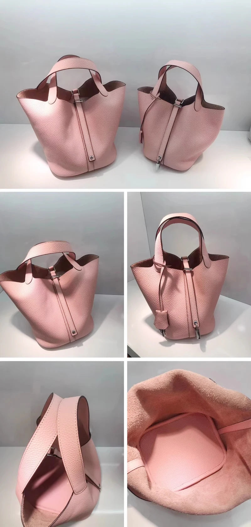 MENDY Women Bags Handbags Bucket Bag Real Leathe Fashion Tote Bag Genuine Leather Luxury Desginer Big Size Large Lady Hand Bags Quick Pick Grocers