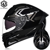 Full Face Racing Helmets Winter Warm Double Visor Motorcycle Helmet Motorbike Sports helmet LVS-701
