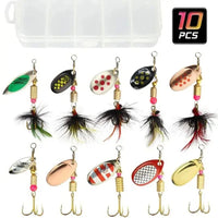 Metal Spoon Spinner Lure 2 to 8g 3.5g 10pcs/Lot Spoonbait Crankbaits Fishing Wobblers For Pike Crochet Set Bait Tackles Econic Blanks