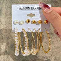 Modyle Gold Color Dangle Earrings Set Butterfly Acrylic Hollow Drop Earrings for Women Heart Hoop Earring Fashion Jewelry Gifts Econic Blanks