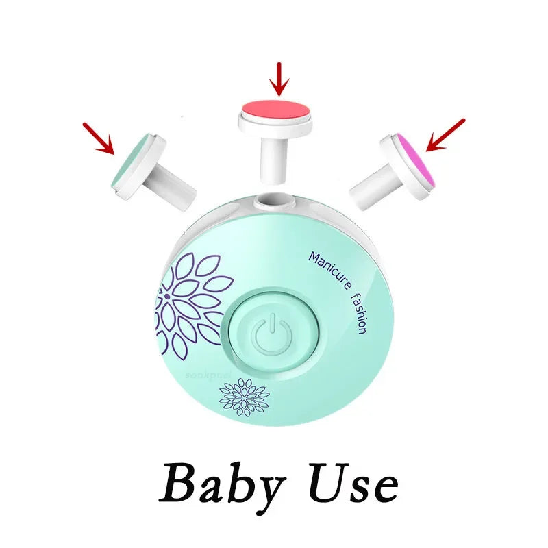Baby Electric Nail Trimmer Kid Nail Polisher Tool Baby Care Kit Manicure Set Easy To Trim Nail Filer Clippers For Newborn Econic Blanks