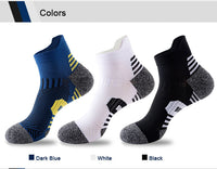 6/5/3 Pairs Men's Athletic Socks Sports Breathable Outdoor Running Compression Socks Cotton Training Long Black Stretch Socks Quick Pick Grocers