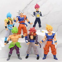 Anime 17-18CM Dragon Ball Z Super Saiyan Son Goku Broly Vegeta Anime Action Figure Model Gifts Collectible Figurines for Kids Quick Pick Grocers