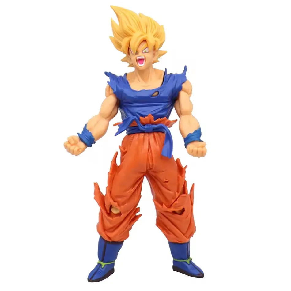 Anime 17-18CM Dragon Ball Z Super Saiyan Son Goku Broly Vegeta Anime Action Figure Model Gifts Collectible Figurines for Kids Quick Pick Grocers