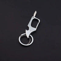 Men's Multifunctional Keychain Bottle Opener Anti-Lost Car Key Ring Creative Waist Hanging Design Econic Blanks