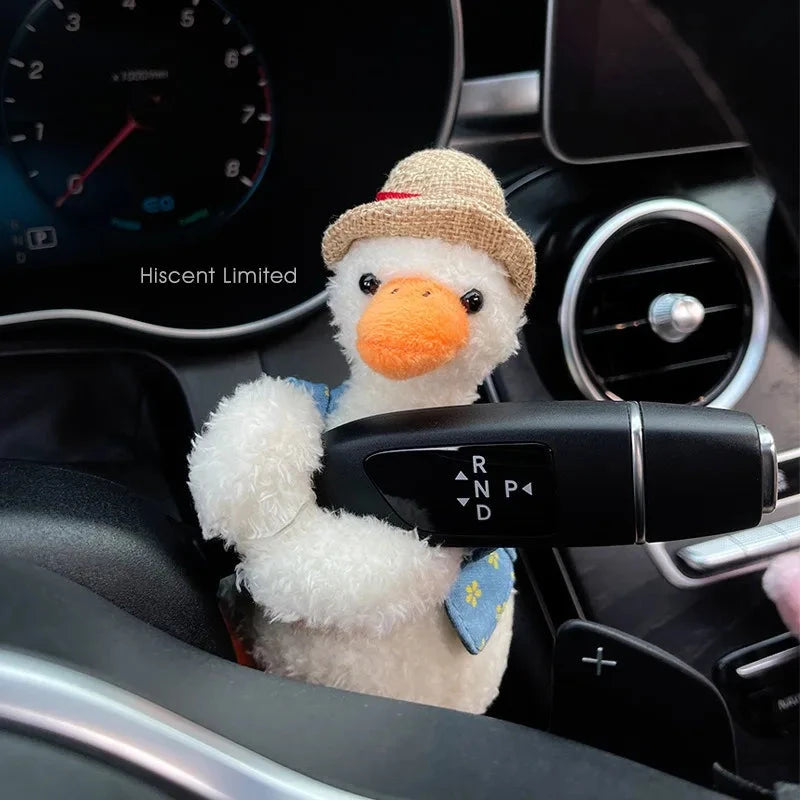 Kawaii Plush Puppy Clutch Decoration – Cute Dog Car Wiper & Turn Signal Switch Ornament with Bowknot | Auto Interior Accessories Econic Blanks