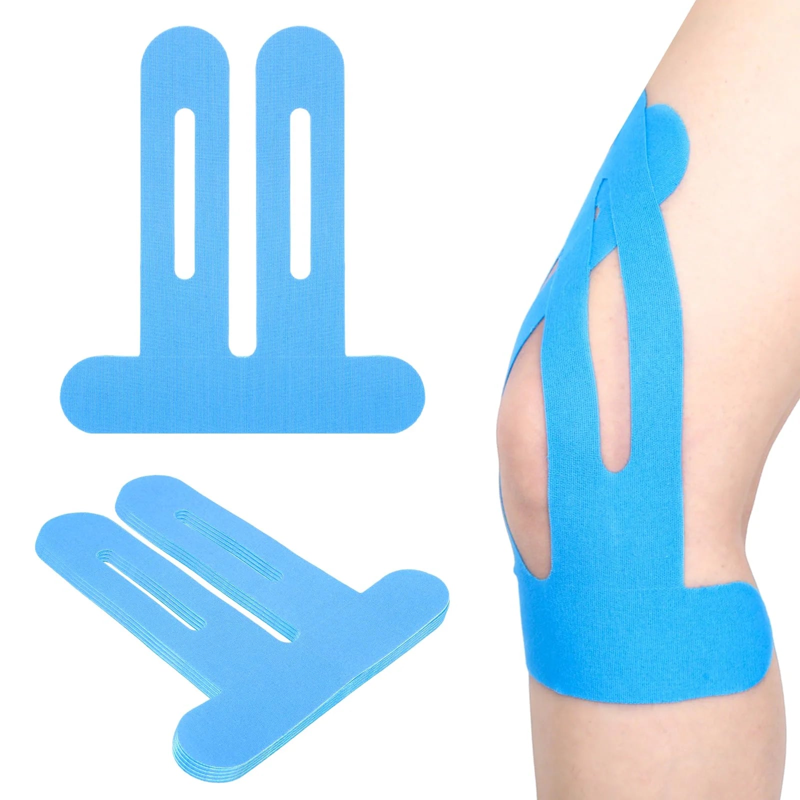 10PCS Kinesiology Tape for Knees,Waterproof & Elastic,Breathable Knee Tape,Athletic Tape Provide Support & Stability for Running Quick Pick Grocers