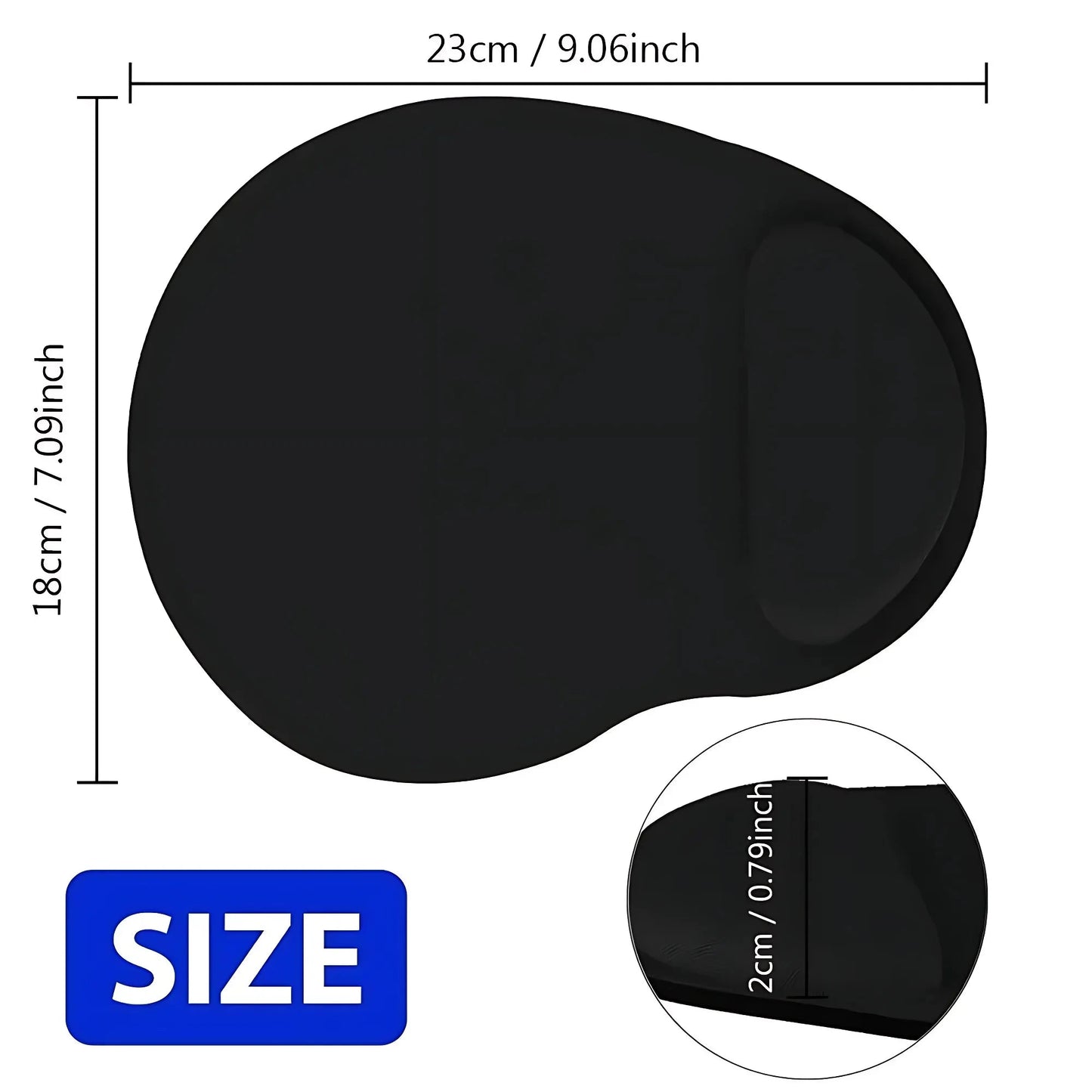 Ergonomic Wrist Rest Mouse Pad Comfortable Wrist Support Non Slip Mice Mat Soft Mousepad For PC Laptop Computer Econic Blanks