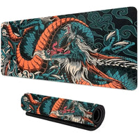 Japanese Dragon Large XXL Gaming Mousepad 900x400 700x300 Speed Desk Mat Anime Theme Keyboard Gamer Mouse Pad for Esports Econic Blanks