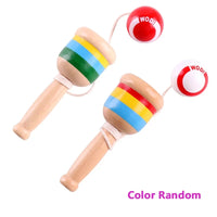 Montessori Toy Wooden Skill Sword Cup Develop Intelligence Smooth Toys Educational Traditional Games Toys Throw and Catch Ball Econic Blanks