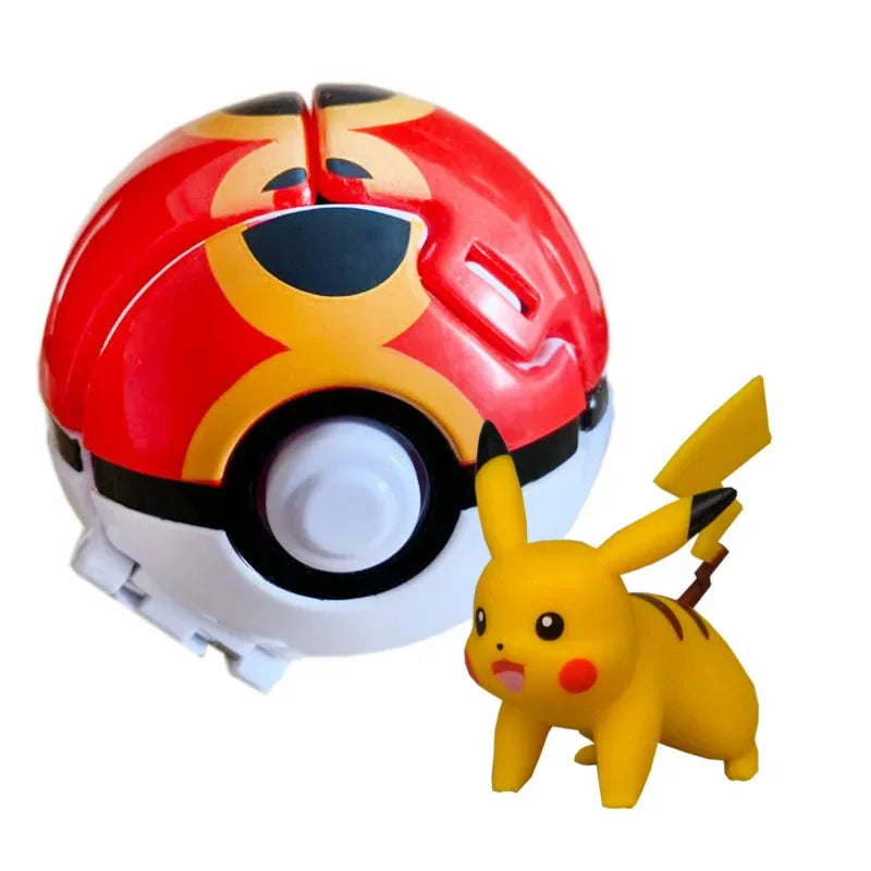 Pokemon Elf Ball Pokeball Anime Figure Cartoons Pikachu Charizard Piplup Kyogre Pocket Monster Pet Anime Action Model Toy Gifts Quick Pick Grocers
