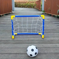 Lightweight Portable Micro Soccer Goal Set with Net Pump And Ball for Indoor/Outdoor Park And Beach Training Quick Pick Grocers