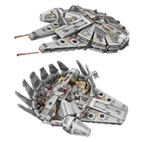 In Stock 1381 Pcs Space Millennium War Ship Spacecraft Set Falcon Alien MINI 75105 Figure Model Building Blocks Bricks Toy Gift Purest Peak