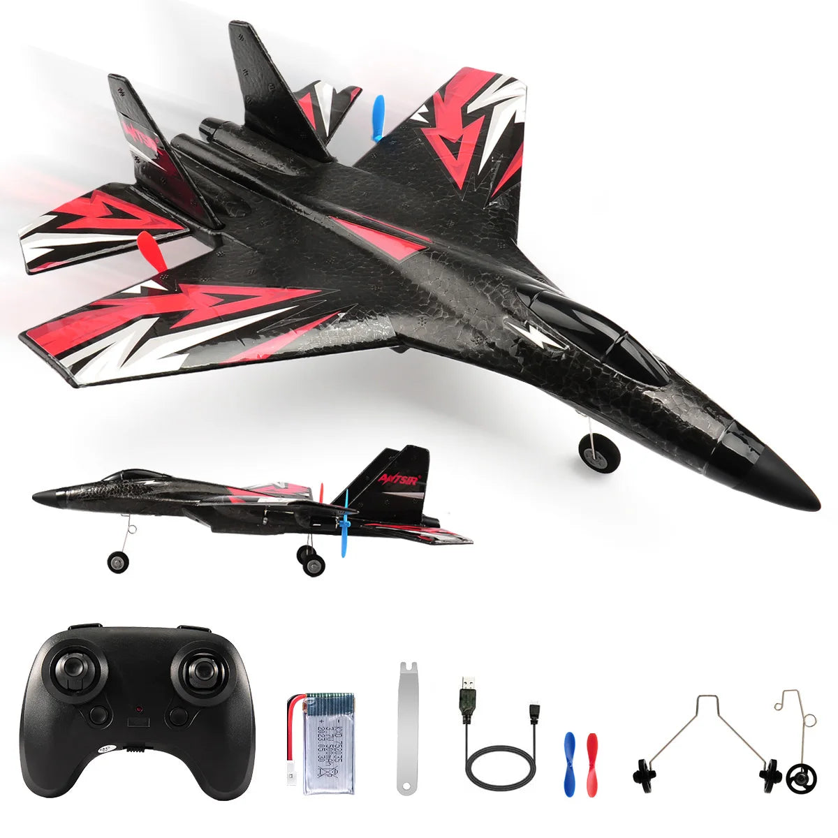 SU35 RC Plane FX620 FX820 2.4G Remote Control Flying Model Glider Airplane With LED Lights Aircraft Foam Toys For Children Gifts Econic Blanks