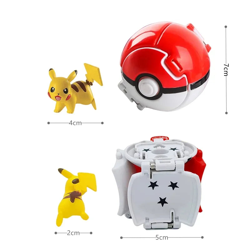 Pokemon Elf Ball Pokeball Anime Figure Cartoons Pikachu Charizard Piplup Kyogre Pocket Monster Pet Anime Action Model Toy Gifts Quick Pick Grocers