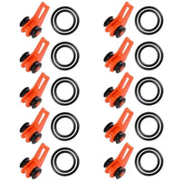10pcs/lot Fishing Rod Pole Hook Keeper - Securely Silicone Ring Iso Hold Bait Lures and Jigs for Safe and Easy Fishing